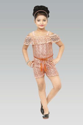 The Panda Ant Solid Girls Jumpsuit