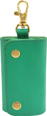 MANDAVA Genuine Leather Key Pouch Key Case With Belt Hook And 6 Key Hooks Key Chain