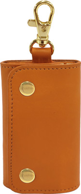 MANDAVA Leather Unisex Key Pouch Key Case With Belt Hook And 6 Key Hooks Key Chain