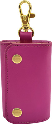 MANDAVA Leather Key Pouch Key Case With Belt Hook And 6 Key Hooks Key Chain