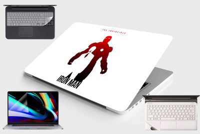 SDM 4in1 black pantherLaptop Skin with Palmrest Skin, Laptop Screen Guard and Key Guard for All Laptop - Notebook Combo Set (Multicolor) Combo Set(Multicolor)