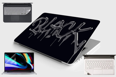 SDM 4in1 blackLaptop Skin with Palmrest Skin, Laptop Screen Guard and Key Guard for All Laptop - Notebook Combo Set (Multicolor) Combo Set(Multicolor)