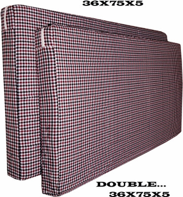 HAMTEX Zippered Double Size Mattress Cover(Maroon, White)