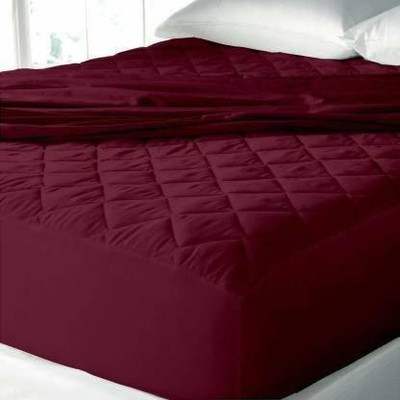 Luxurious Life Fitted Double Size Stretchable, Waterproof Mattress Cover(Maroon)