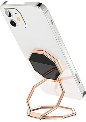 befunky Foldable Phone Ring 360 Degree Rotation Metal Finger Kickstand Ultra-Thin Multi-Angle Grip Holder for Magnetic Car Mount Smartphone and Tablets (Rose Gold) Mobile Holder