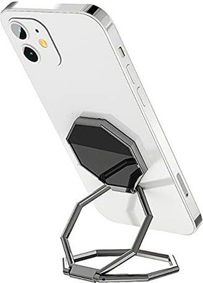 befunky Foldable Phone Ring 360 Degree Rotation Metal Finger Kickstand Ultra-Thin Multi-Angle Grip Holder for Magnetic Car Mount Smartphone and Tablets (Black) Mobile Holder