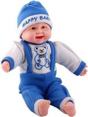 s yuvraj Touch sensors and laughing boy doll for kids girls boys (Multicolor)(Blue)
