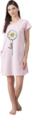 Fflirtygo Women Nightshirts(Pink)