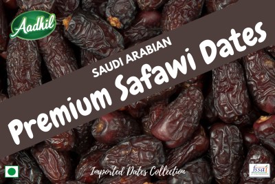 Aadhil Arabian Safawi Dates Imported Madina Khajoor - Premium Safawi Harvest from Saudi Arabia Dry Dates(1 kg)