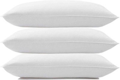 SANJU BROTHER LUXORY Microfibre Solid Sleeping Pillow Pack of 3(White)