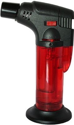 PocktFlames Rshop Refillable Gas Torch Lighter - WindProof Jet Flame Torch lighter (Multicolor) Flambe Torch Pocket Lighter(red)