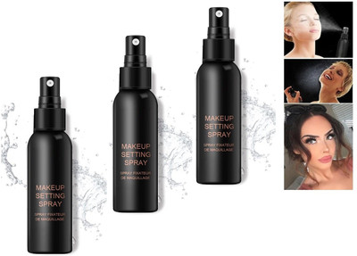 ADJD MATTE FINISH & WATER PROOF MAKEKUP SETTING SPRAY COMBO OF 3 Primer  - 300 ml(TRANSPARENT)