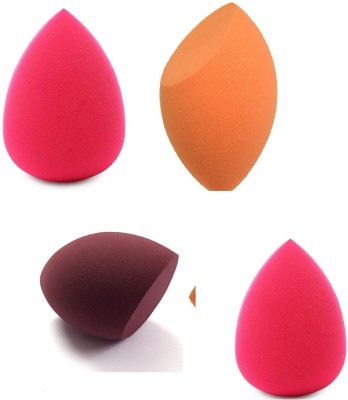 J & F Set of 4 Makeup Cotton Pad Applicator Foundation Makeup Blender Powder Puff Sponge