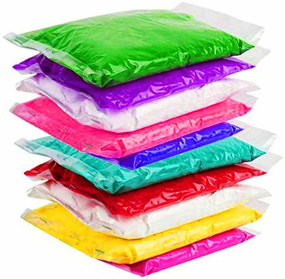 Riddhi Golden Line Pack of 10 Rangoli Powder(Multicolor)