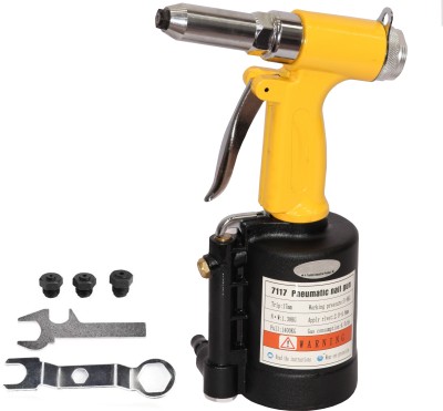 Digital Craft Pneumatic Blind Rivet Gun 2.4-4.8MM Heavy Duty Air Hydraulic Riveter-Professional Pop Pneumatic Riveting Gun Rivet Tool Heavy Duty Fast Hitting Rivet Gun