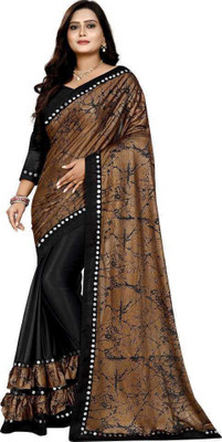 RADHEYUB Self Design Daily Wear Lycra Blend Saree(Maroon)