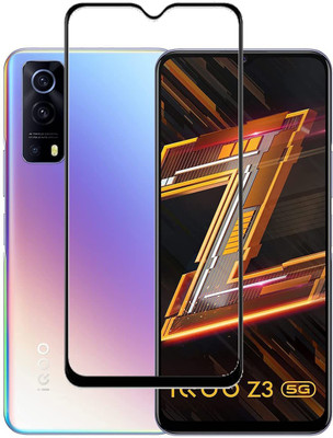 AKSHUD Edge To Edge Tempered Glass for Vivo iQoo Z3, iQOO Z3 5G(Pack of 1)
