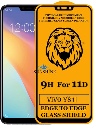 SUNSHINE Edge To Edge Tempered Glass for Vivo Y81i(Pack of 1)