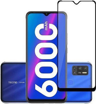 kentop Edge To Edge Tempered Glass for TECNO SPARK 5 AIR + KD6A(Pack of 1)