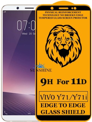 SUNSHINE Edge To Edge Tempered Glass for Vivo Y71i(Pack of 1)