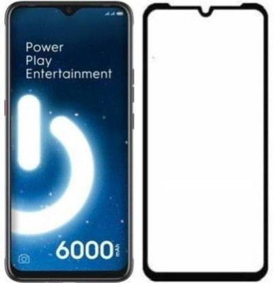 kentop Edge To Edge Tempered Glass for TECNO SPARK POWER 2 + LC8(Pack of 1)
