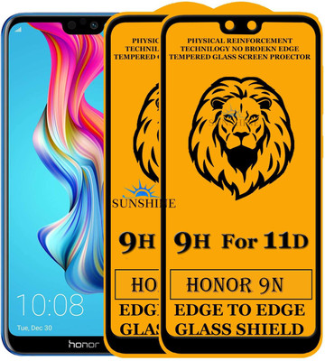 SUNSHINE Edge To Edge Tempered Glass for Honor 9N(Pack of 2)