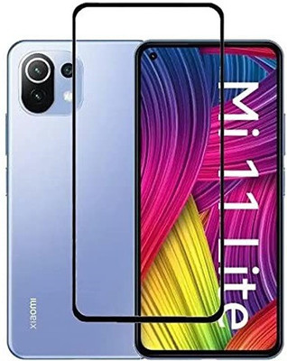 DSCASE Edge To Edge Tempered Glass for Mi 11 Lite, Redmi 11 Lite(Pack of 1)