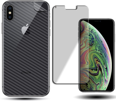 MOBIHOUSE Front and Back Screen Guard for Apple iPhone X(Pack of 1)