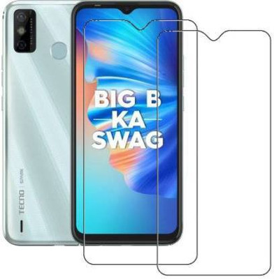 kentop Tempered Glass Guard for TECNO SPARK 6 GO + KE5J(Pack of 2)