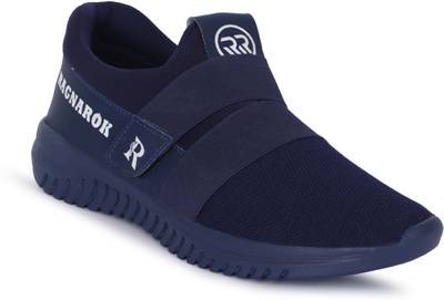 Mens running shoes top with velcro straps