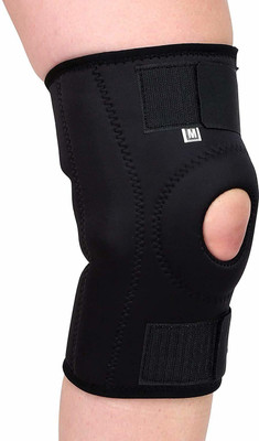 PARISILL Functional Knee Stabilizer Open Patella Hinged Knee Brace for Knee Support Knee Support(Black)