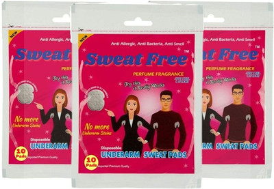 PuthaK Underarm Sweat Pads for Men and Women - 30 Pads | Peel-off | Stain proof | Anti Perspiration Sweat Pads