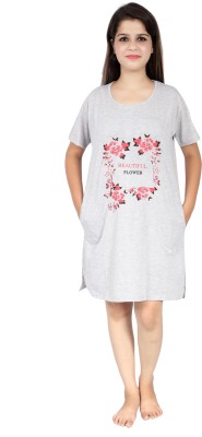 NG Store Women T Shirt Grey Dress