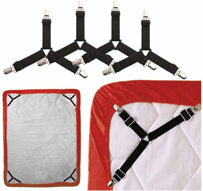 Onprix 4 Medium Polyester Safety Lock(Set of 4, Black)