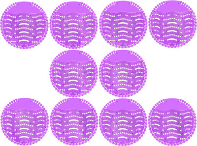 Velsun International Urinal Screen mat with fragrance for Toilet and Bathroom use VL-URI-175 Lavender Mat Toilet Cleaner(10 x 1 Wipes)