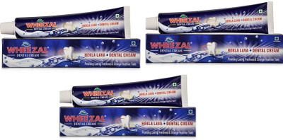 WHEEZAL HEKLA LAVA DENTAL CREAM [Pack of 3][100 gms x 3,300 g] Toothpaste(300 g, Pack of 3)