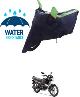 RONISH Waterproof Two Wheeler Cover for Hero(Passion Pro i3S, Blue, Green)