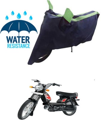 RONISH Waterproof Two Wheeler Cover for TVS(Heavy Duty Super XL, Blue, Green)