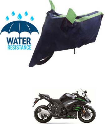 RONISH Waterproof Two Wheeler Cover for Kawasaki(Ninja 1000, Blue, Green)