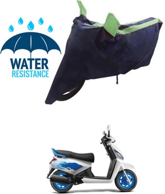 RONISH Waterproof Two Wheeler Cover for Mahindra(Gusto 125, Blue, Green)