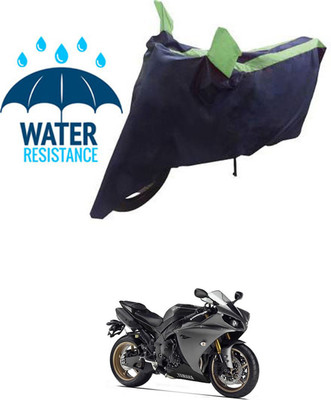 RONISH Waterproof Two Wheeler Cover for Yamaha(YZF-R1, Blue, Green)
