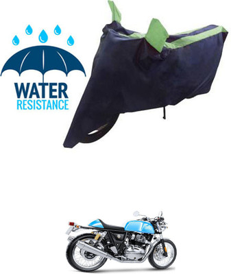 RONISH Waterproof Two Wheeler Cover for Royal Enfield(Continental GT, Blue, Green)