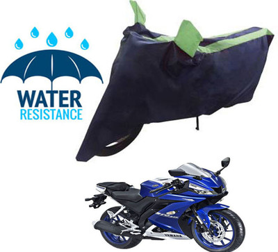 RONISH Waterproof Two Wheeler Cover for Yamaha(R15 V3, Blue, Green)
