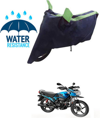 RONISH Waterproof Two Wheeler Cover for Hero(Passion Plus, Blue, Green)