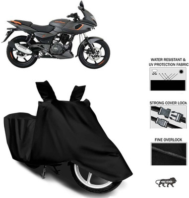 Kkit Waterproof Two Wheeler Cover for Bajaj(Pulsar 220 DTS-i, Black)
