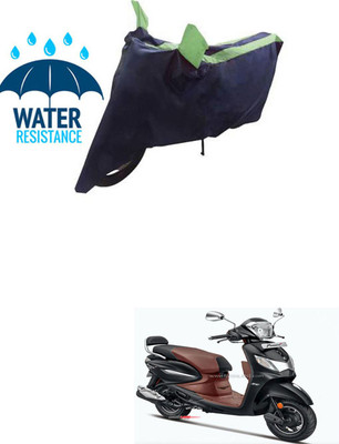 RONISH Waterproof Two Wheeler Cover for Hero(MotoCorp Pleasure Plus, Blue, Green)
