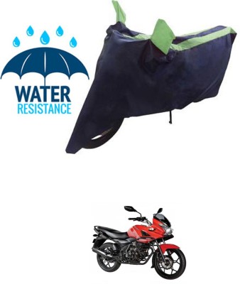 RONISH Waterproof Two Wheeler Cover for Bajaj(Discover 150 f, Blue, Green)