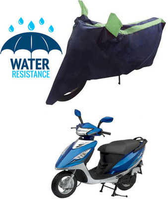 RONISH Waterproof Two Wheeler Cover for TVS(Scooty Streak, Blue, Green)