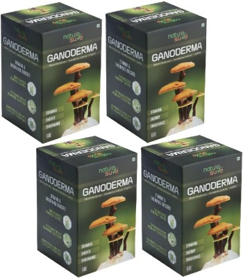 Nature Sure Ganoderma Capsules for Men & Women – 4 Packs (4 x 60 Capsules)(4 x 60 No)