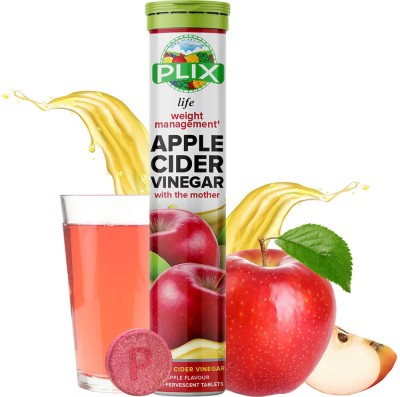 Plix World's First Apple Cider Vinegar -15 Effervescent Tablets(15 No)